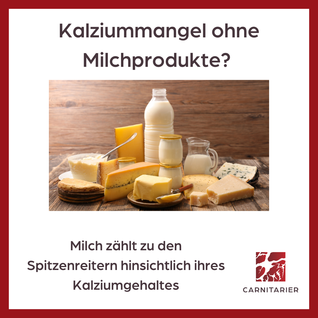 Kalziummangel ohne Milchprodukte