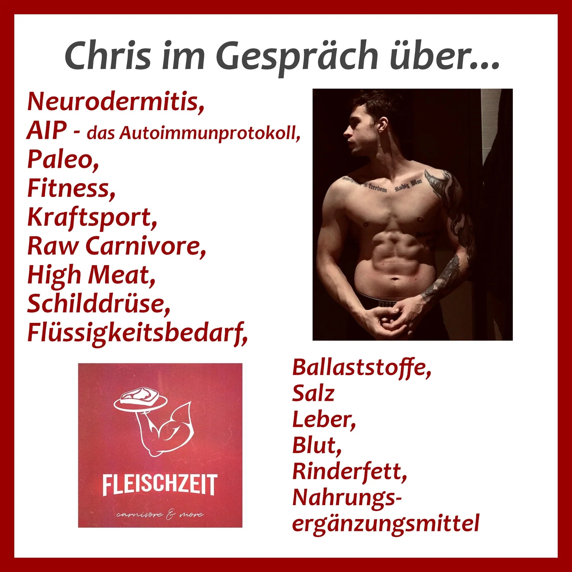 Neurodermitis, Autoimmunprotokoll, Paleo, Fitness, etc.