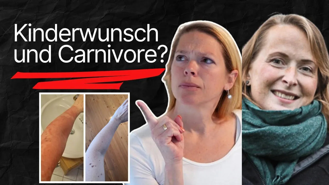Andrea schaut verwundert, Stephanie lächelt, Stephanies Arm mit und ohne Psoriasis