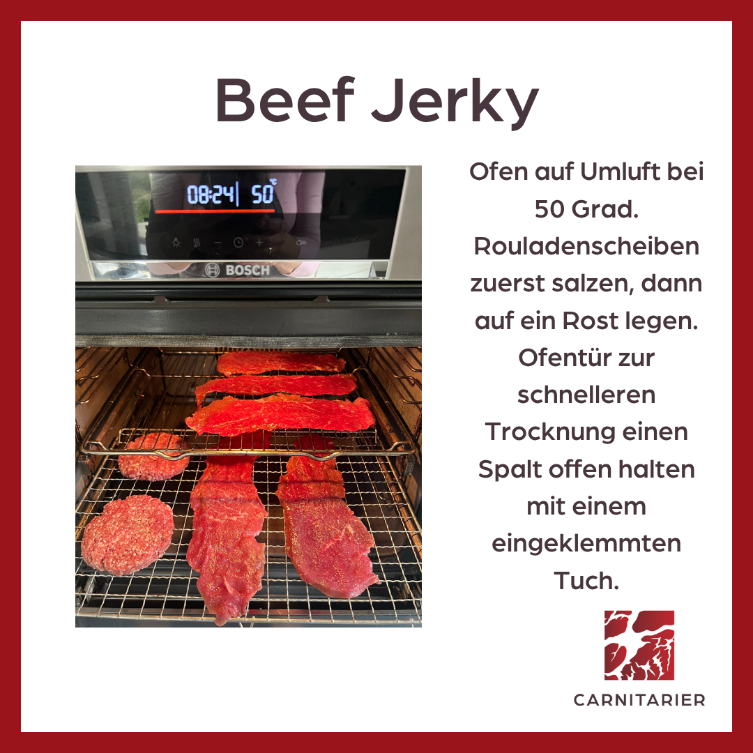 Beef Jerky im Ofen