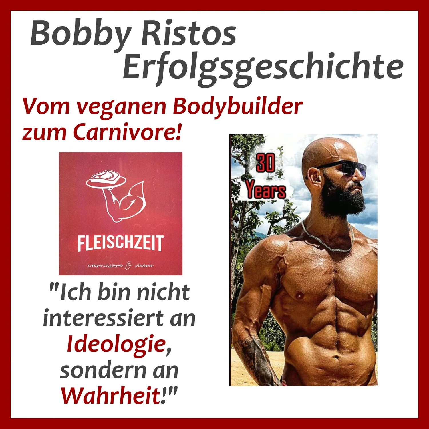 Vom veganen Bodybuilder zu Carnivore