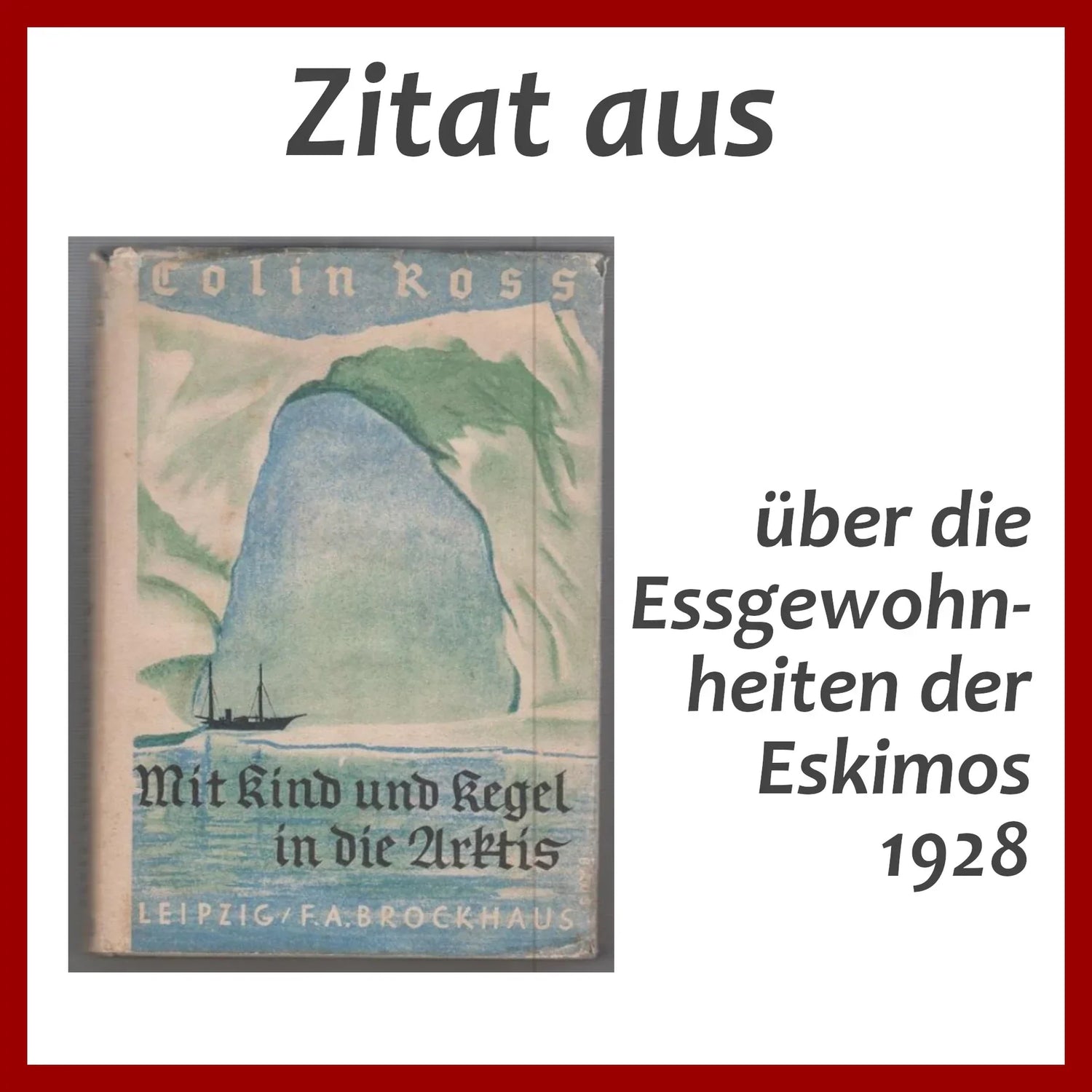 Die Essgewohnheiten der Eskimos