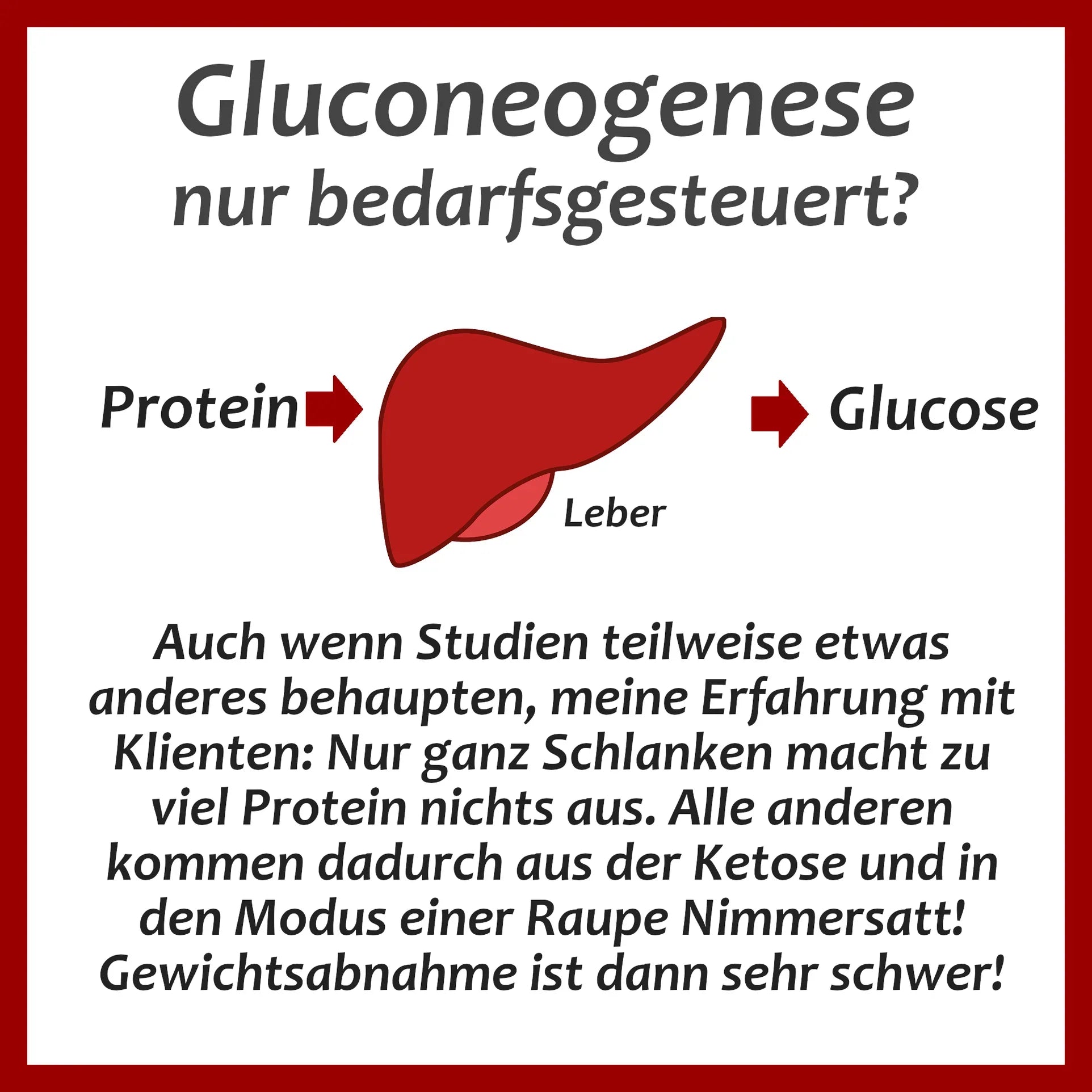 Gluconeogenese nur bedarfsgesteuert?