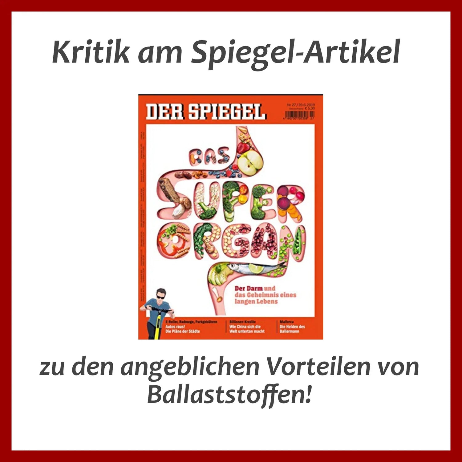 Kritik am "Iss gut jetzt!"