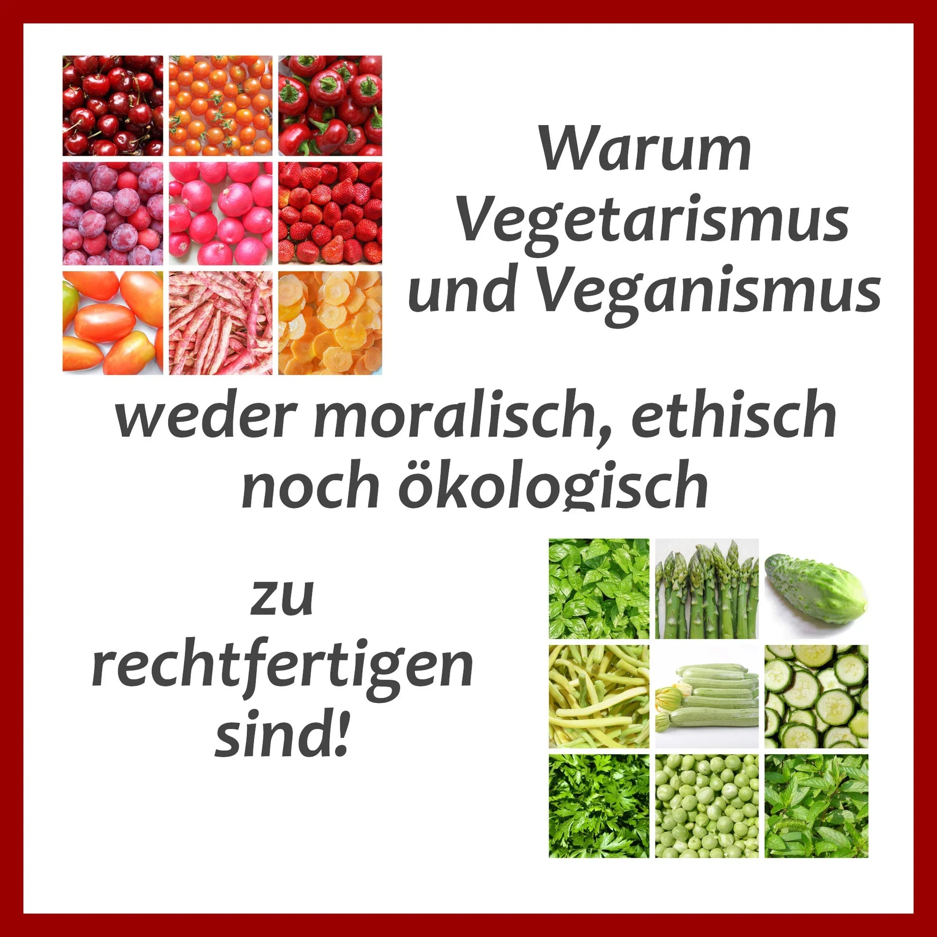 Vegetarismus und Veganismus