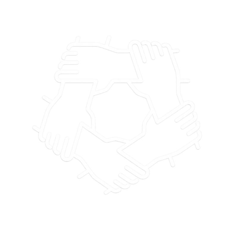 Icon Hände halten im Kreis